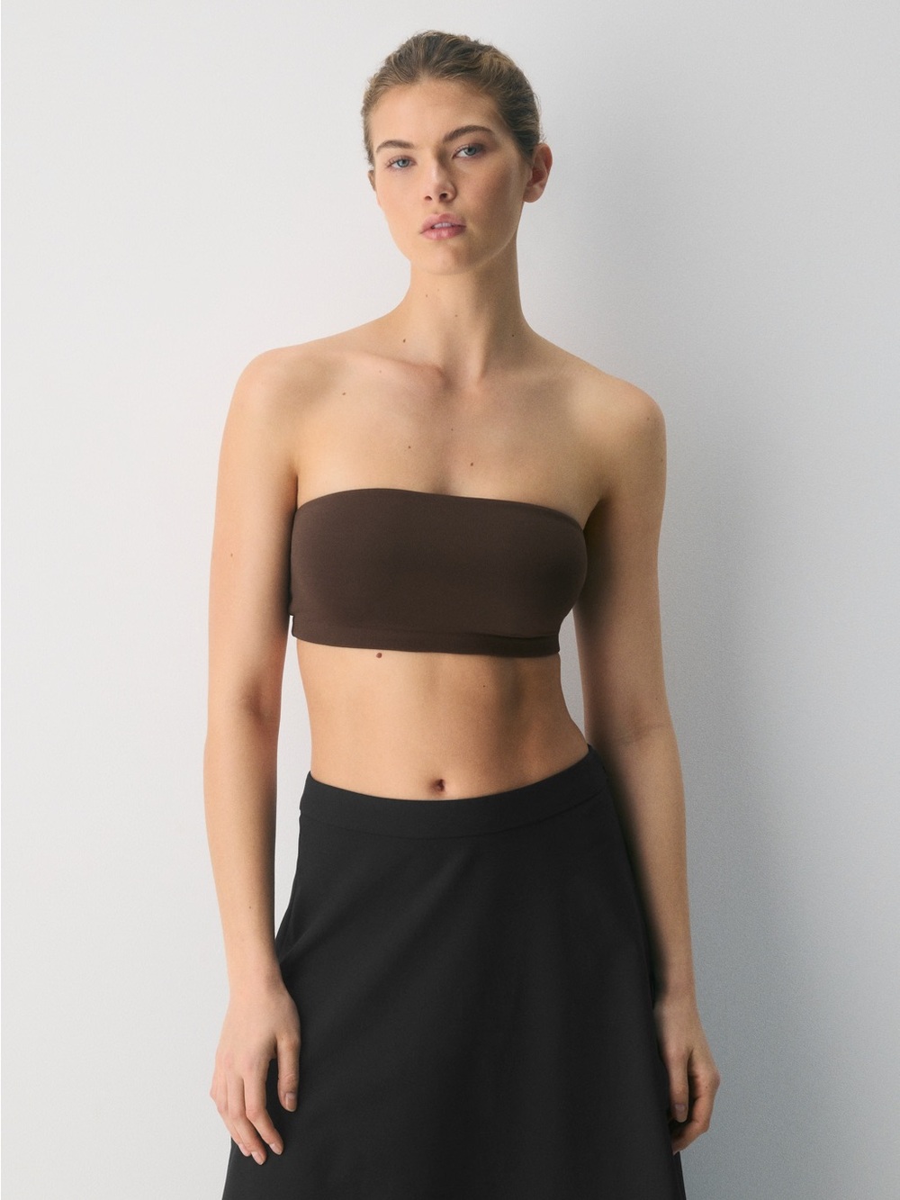 Aritzia Bandeau in Coffee Bean
